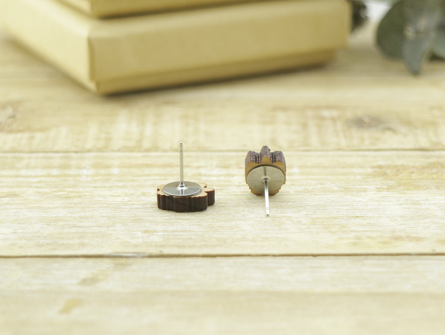 White Unicorn Dog Earrings