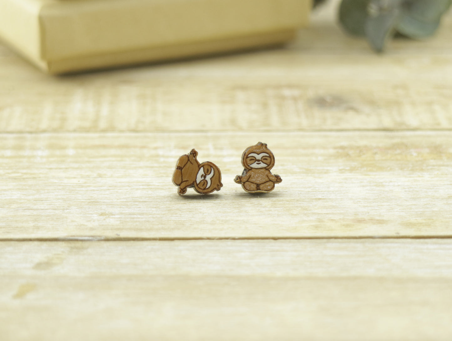 Meditating Sloth Earrings